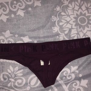 Pink Victoria’s Secret underwear!